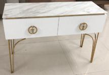 Консоль Garda Decor GD-CST20207 Консоль Plisse белая/золото 120*40*80см арт. GD-CST20207
