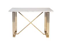Консоль Garda Decor 30F-14790 Стол-консоль белый / браш.золото 140*75*91,5см арт. 30F-14790