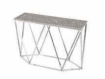 Консоль Stool Group Консоль Авалон 122*41 серый мрамор сталь серебро арт. УТ000036335