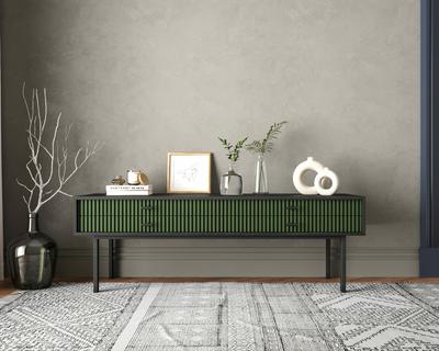Консоль Этажерка Консоль с двумя ящиками "Emerson" арт EM23/green/L арт. EM23/green/L