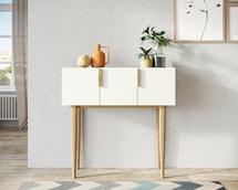 Консоль Этажерка Консоль с тремя дверками "Line" LN15/GR1/beige арт. LN15/GR1/beige
