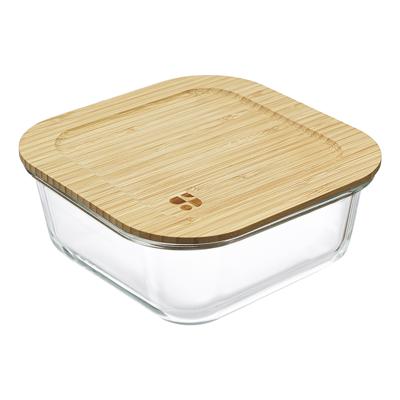 Контейнер ЯЯЯ Контейнер для запекания и хранения eco store с крышкой из бамбука, 1100 мл арт. LBA1100SQ