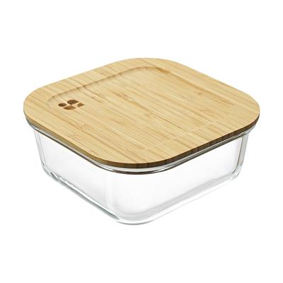 Контейнер ЯЯЯ Контейнер для запекания и хранения eco store с крышкой из бамбука, 800 мл арт. LBA800SQ