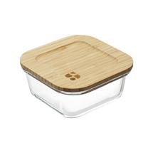 Контейнер ЯЯЯ Контейнер для запекания и хранения eco store с крышкой из бамбука, 320 мл арт. LBA320SQ