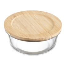 Контейнер ЯЯЯ Контейнер для запекания и хранения eco store с крышкой из бамбука, 650 мл арт. LBA650RD