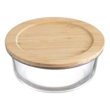 Контейнер ЯЯЯ Контейнер для запекания и хранения eco store с крышкой из бамбука, 950 мл арт. LBA950RD