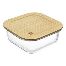 Контейнер ЯЯЯ Контейнер для запекания и хранения eco store с крышкой из бамбука, 1100 мл арт. LBA1100SQ