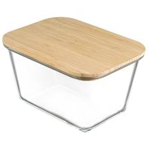 Контейнер ЯЯЯ Контейнер для запекания и хранения прямоугольный eco store с крышкой из бамбука, 2,5 л арт. SFE-SS-CN-GLS-BM-2.5