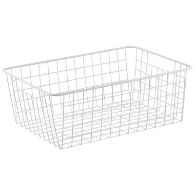 Корзина Bergenson Bjorn Корзина для хранения mina, 40х29х15 см, белая арт. HF-MN-BSKT-MT-WH-L