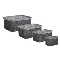 Корзина Bergenson Bjorn Набор из 4-х корзин для хранения sustainable collection, черный арт. BB0000675