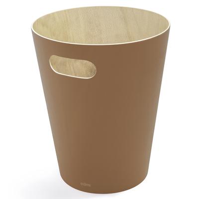Корзина Umbra Корзина для мусора woodrow, 7,5 л, коричневая арт. 082780-1258