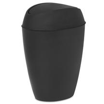 Корзина Umbra Корзина для мусора с крышкой twirla, 9 л, черная арт. 1012978-040