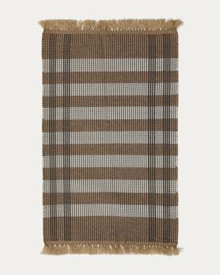 Ковер La Forma (ех Julia Grup) Коврик Barani из полипропилена коричневого и бежевого цвета 60 x 90 см арт. 261839
