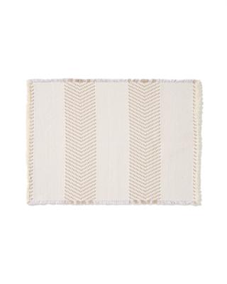 Ковер La Forma (ех Julia Grup) Коврик для ванной Bina из 100% хлопкового жаккарда цвета экрю 50 x 70 см арт. 424843