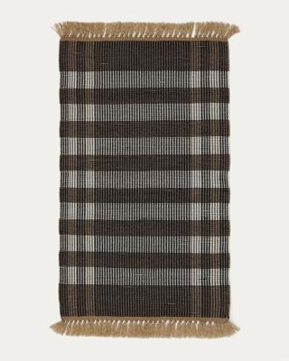 Ковер La Forma (ех Julia Grup) Коврик Barani из полипропилена коричневого и чёрного цвета 60 x 90 см арт. 261837