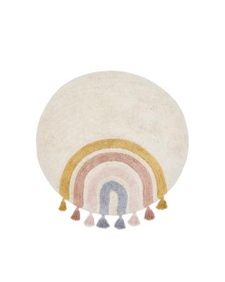 Ковер La Forma (ех Julia Grup) Круглый ковер Tadea 100% хлопок разноцветная радуга Ø 100 см арт. 434765