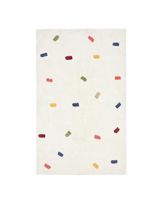 Ковер La Forma (ех Julia Grup) Ковер Epifania белый хлопок с разноцветными точками 90 x 150 см арт. 422659