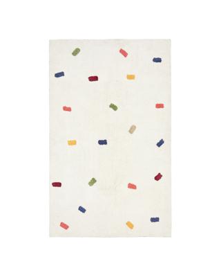 Ковер La Forma (ех Julia Grup) Ковер Epifania белый хлопок с разноцветными точками 90 x 150 см арт. 422659