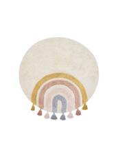 Ковер La Forma (ех Julia Grup) Круглый ковер Tadea 100% хлопок разноцветная радуга Ø 100 см арт. 434765