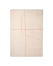 Ковер La Forma (ех Julia Grup) Ковер Delide из синтетического волокна цвета экрю с оранжевым графическим рисунком, 160 x 230 см арт. 481215