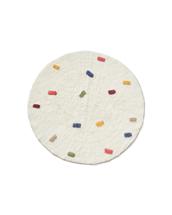 Ковер La Forma (ех Julia Grup) Круглый ковер Epifania из белого хлопка с разноцветными точками, Ø 100 см арт. 437108