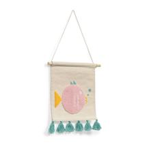 Ковер La Forma (ех Julia Grup) Гобелен Delmare 100% хлопок разноцветный с рыбками 25 x 25 cm арт. 108298