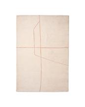 Ковер La Forma (ех Julia Grup) Ковер Delide из синтетического волокна цвета экрю с оранжевым графическим рисунком, 160 x 230 см арт. 481215