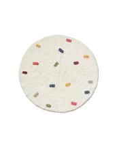 Ковер La Forma (ех Julia Grup) Круглый ковер Epifania из белого хлопка с разноцветными точками, Ø 100 см арт. 437108
