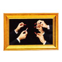 Ковер Seletti Коврик Lipstick Black арт. 18185