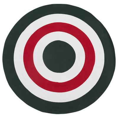 Ковер Tkano Ковер из хлопка target темно-зеленого цвета из коллекции ethnic, D150 см арт. TK22-DR0029