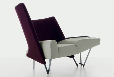 Козетка Cassina 654 Torso armchair with footrest