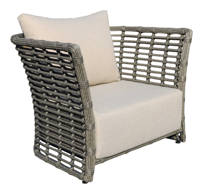 Кресло 4SIS "Валенсия" кресло из искусственного ротанга, цвет серый арт. YH-C1250W Grey