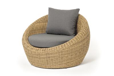 Кресло 4SIS "Барселона" кресло из искусственного ротанга, цвет соломенный арт. YH-C1093W