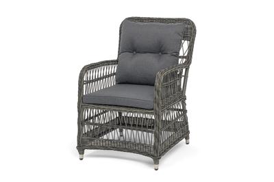 Кресло 4SIS "Цесена" кресло плетеное из искусственного ротанга, цвет графит арт. YH-C1621W graphite