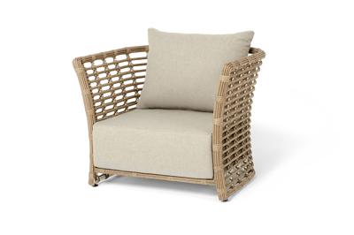 Кресло 4SIS "Валенсия" кресло из искусственного ротанга, цвет соломенный арт. YH-C1250W