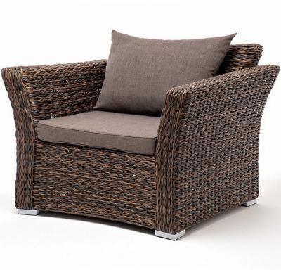 Кресло 4SIS "Капучино" кресло из искусственного ротанга (гиацинт), цвет коричневый арт. YH-C1130W-3-TW brown