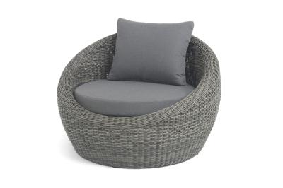 Кресло 4SIS "Барселона" кресло из искусственного ротанга, цвет графит арт. YH-C1093W graphite