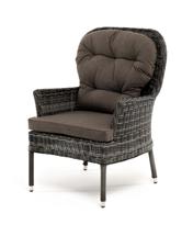 Кресло 4SIS "Алиса" кресло плетеное, цвет графит с подушками арт. YH-C1618W graphite