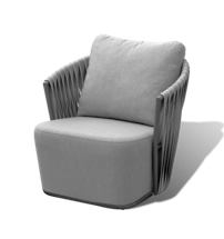 Кресло 4SIS "Флоренция" кресло плетеное из искусственного ротанга, цвет графит арт. A352A-1