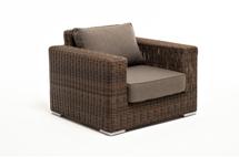 Кресло 4SIS "Боно" кресло из искусственного ротанга, цвет коричневый арт. YH-C1515W brown