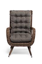 Кресло 4SIS "Толедо" кресло плетеное с подушками, цвет коричневый арт. YH-C1910W brown