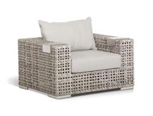 Кресло 4SIS "Тито" кресло из искусственного ротанга, цвет серый арт. A096A-1