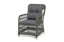 Кресло 4SIS "Цесена" кресло плетеное из искусственного ротанга, цвет графит арт. YH-C1621W graphite