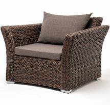 Кресло 4SIS "Капучино" кресло из искусственного ротанга (гиацинт), цвет коричневый арт. YH-C1130W-3-TW brown