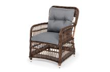 Кресло 4SIS "Цесена" кресло плетеное из искусственного ротанга, цвет коричневый арт. YH-C1621W brown