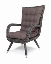 Кресло 4SIS "Толедо" кресло плетеное с подушками, цвет графит арт. YH-C1910W graphite