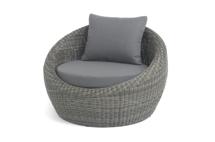 Кресло 4SIS "Барселона" кресло из искусственного ротанга, цвет графит арт. YH-C1093W graphite