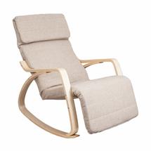 Кресло AksHome Кресло-качалка Smart, бежевый, ткань арт. ZN-125819