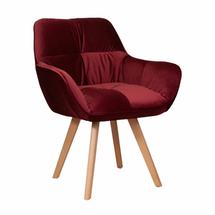 Кресло AksHome Кресло Soft, красный, велюр арт. ZN-126949