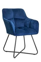 Кресло AksHome Кресло Florida, синий, велюр арт. ZN-126694